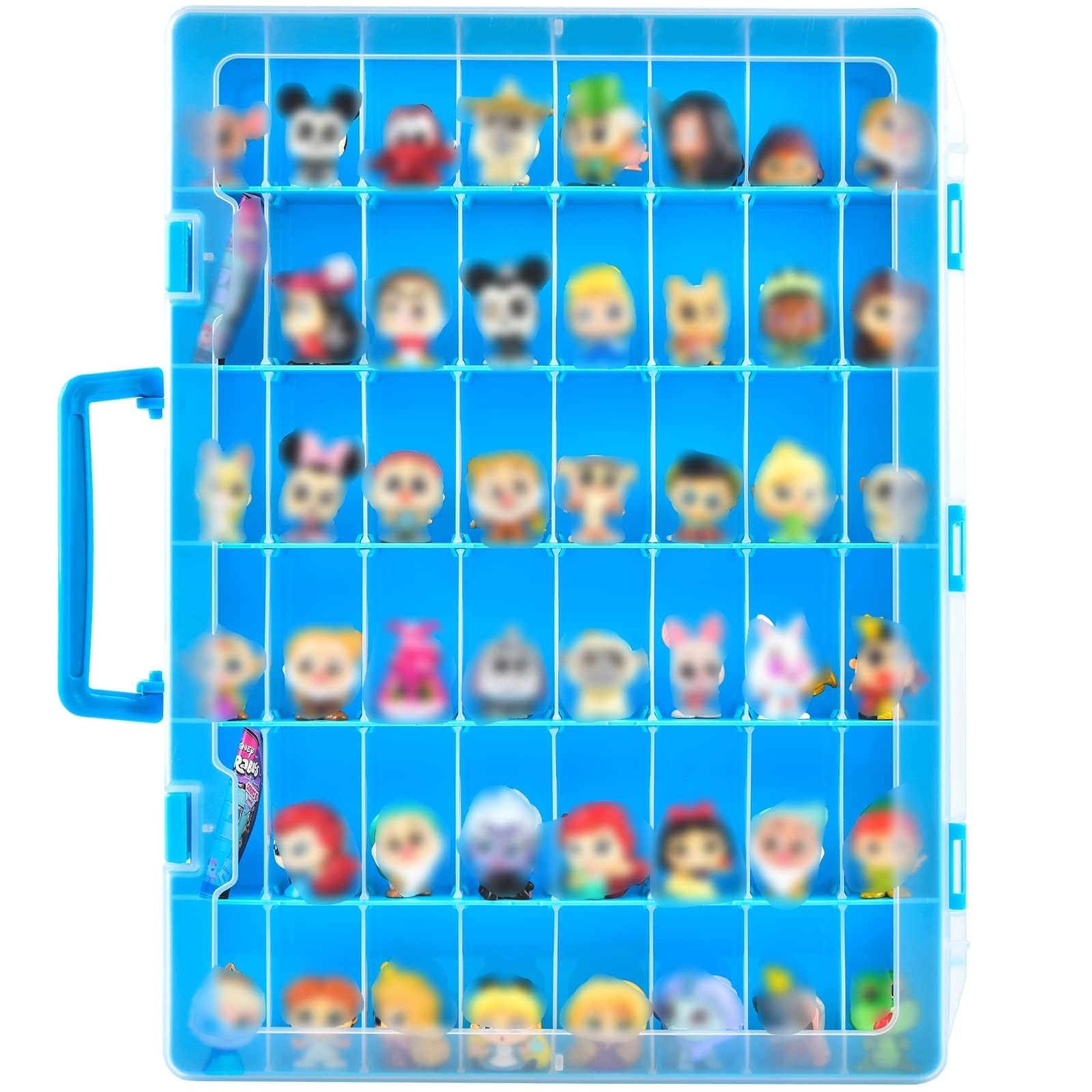 Display Case Compatible with Disney Doorables Collectible Mini Figures/ for MGA Entertainment Miniverse. Toys Storage Organizer Container for Multi