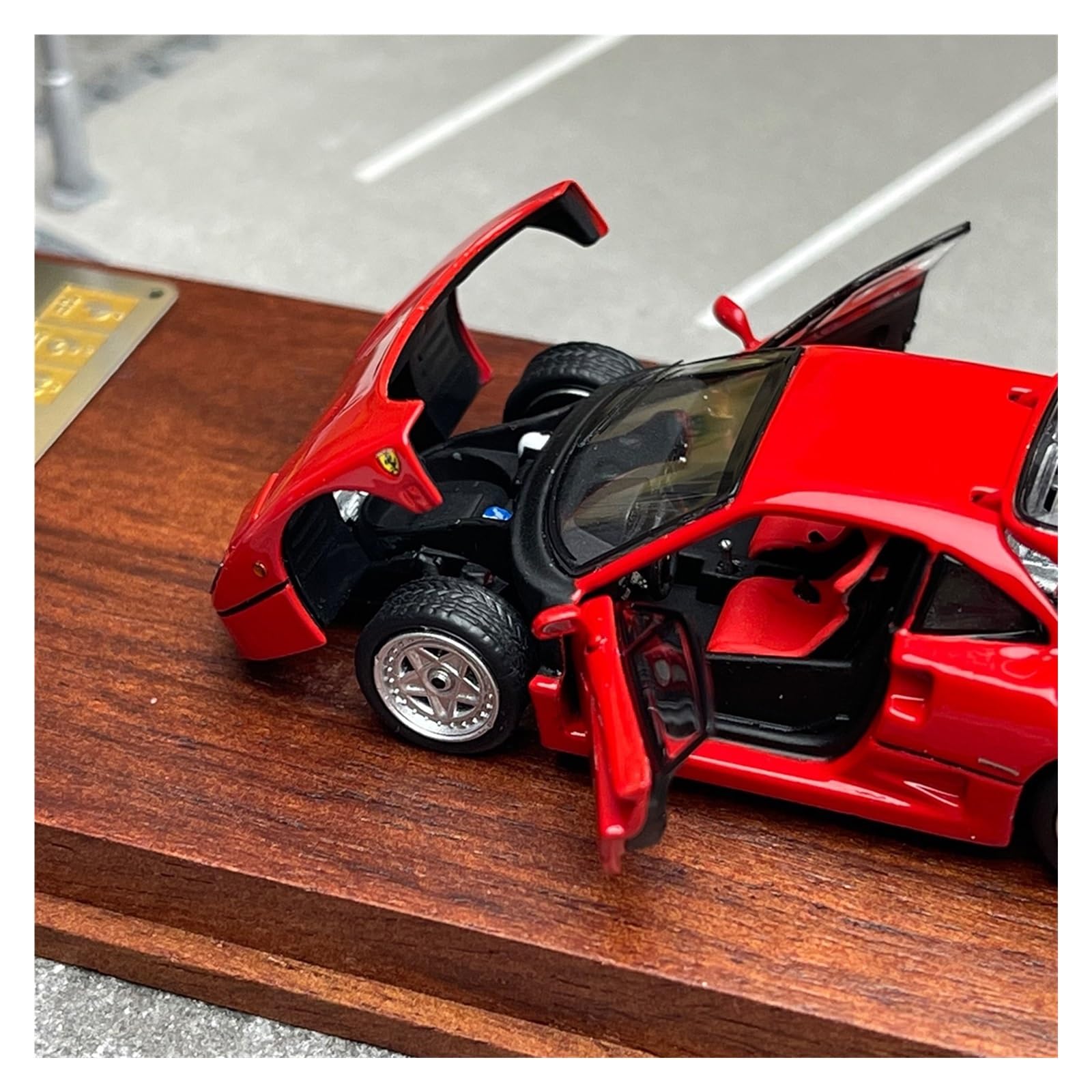 Amazon | ミニカー 1 64 フェラーリ F40 赤レトロスーパーカー合金ダイ