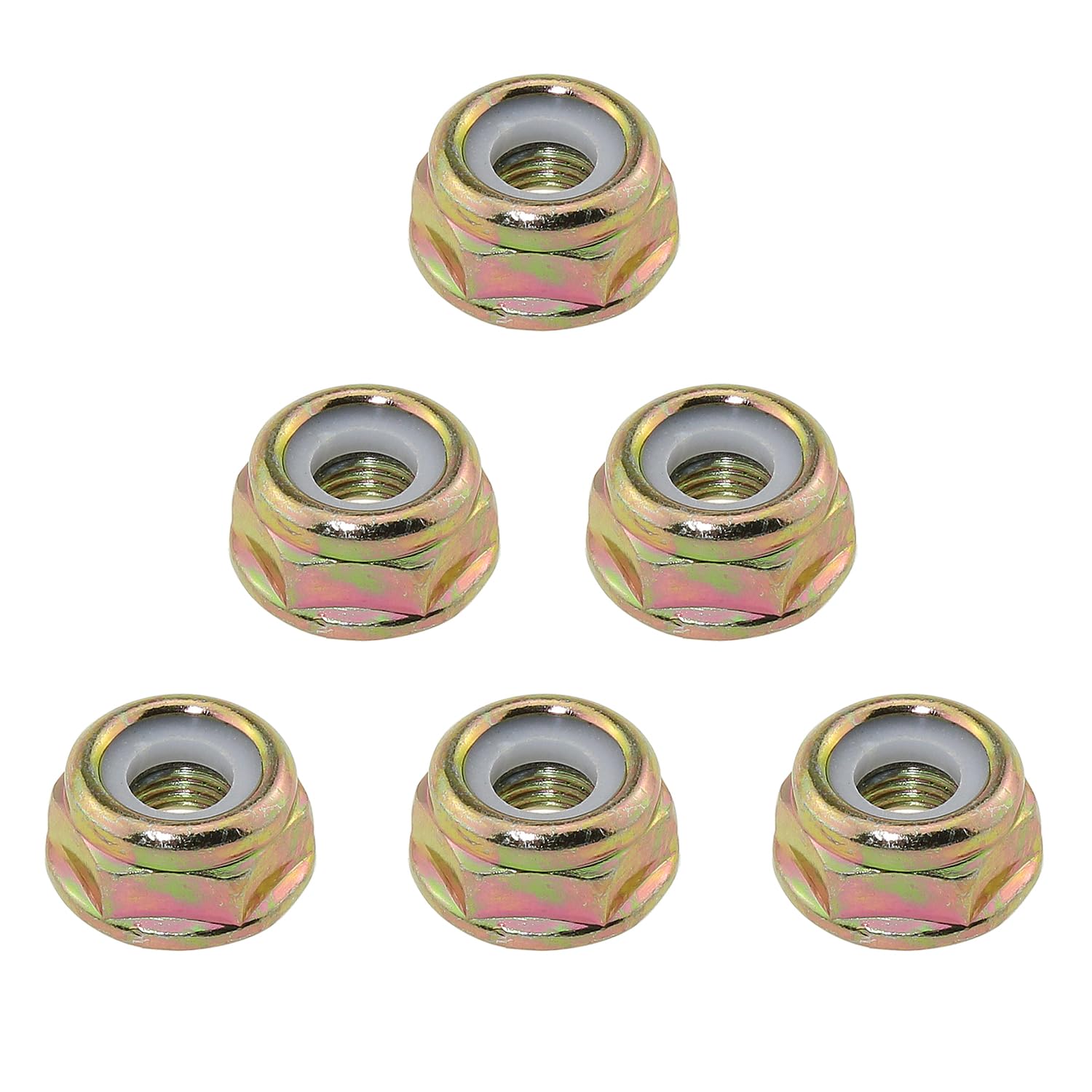 ZZHXSM 6PCS M10x1.25 String Lawnmower Accessory Universal Threaded Insert Nut Left Handed Threaded Replacement Brush Cutter Trimmer Accessory Suitable for Edge Trimmer