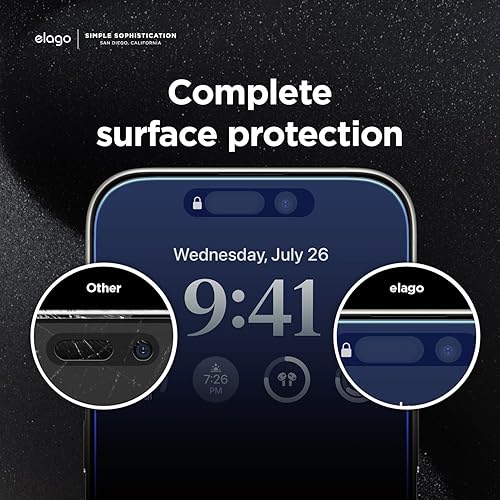 Miniatura 6 de elago Vidrio de privacidad + protector de pantalla compatible con iPhone 15 Pro Max, protege la privacidad, dureza de superficie 9H