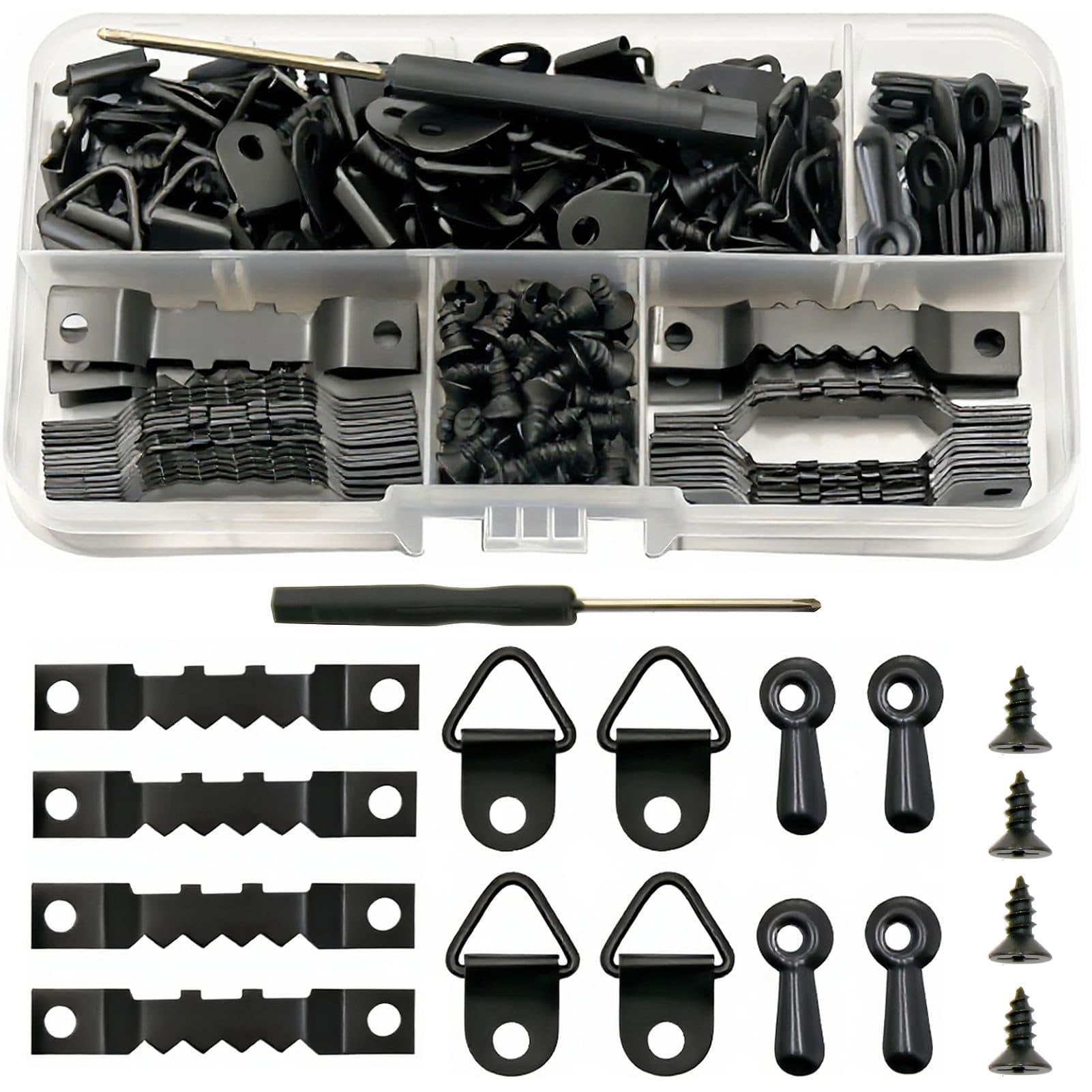 281 Pcs Picture Hanging Kit, Premium Iron Picture Hangers, Multi-Purpose Frame Hanging Solutions for Home and Office