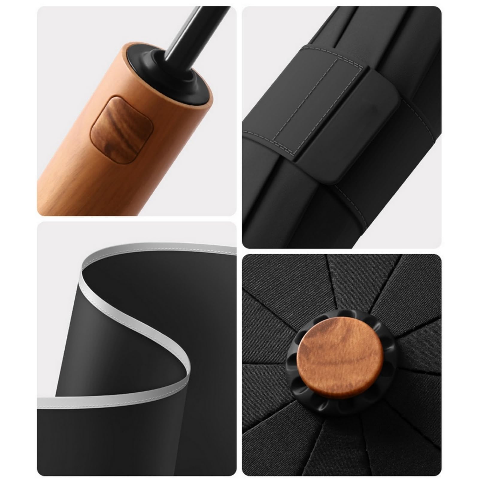 Ombrello Pieghevole Ombrelli Doppio Completamente Automatico Resistente Alle Tempeste Inverse Per Uomo E Donna Umbrella