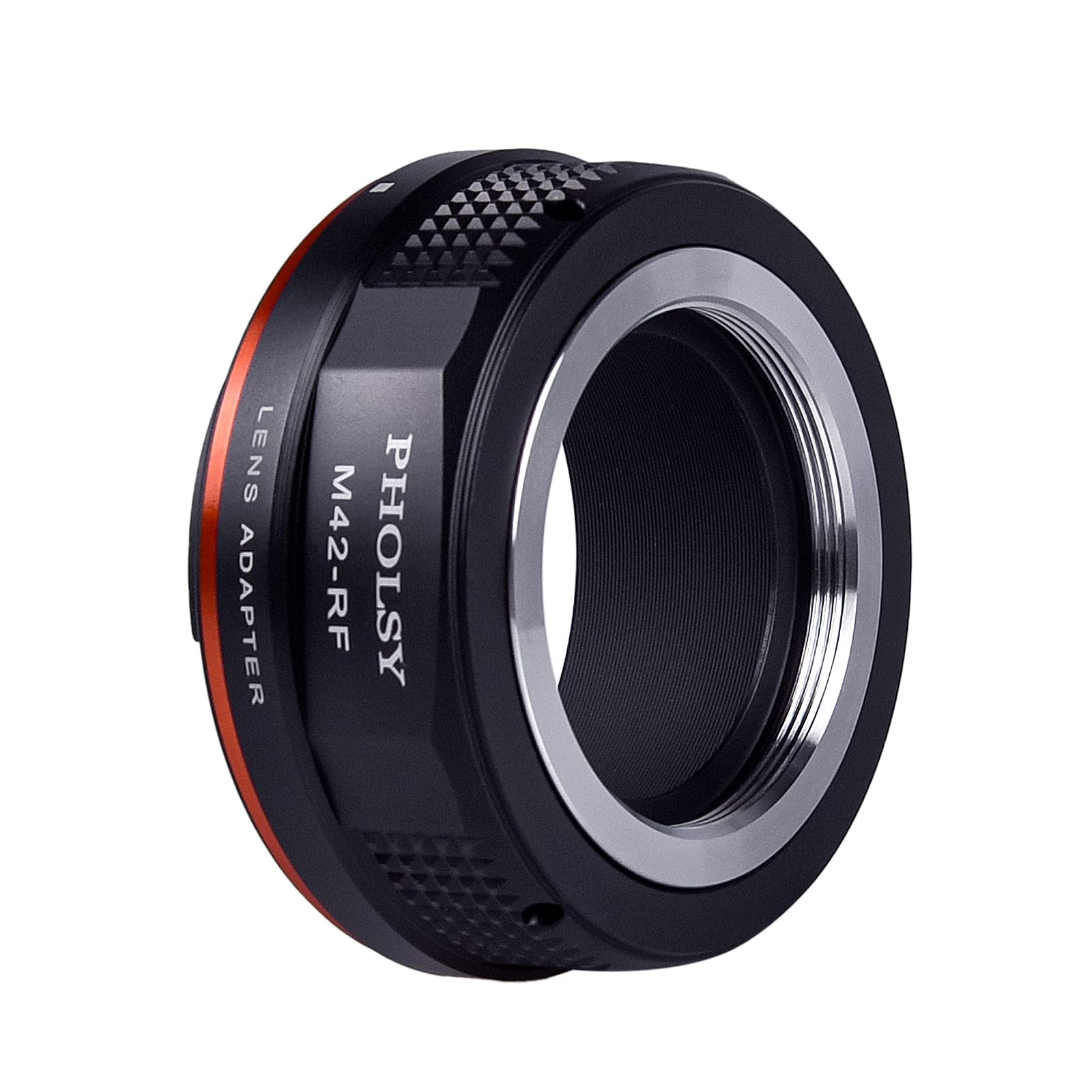 PHOLSY Manuelle Bague d'adaptation pour Objectifs: Compatible avec Les Objectifs M42 et Les Boîtiers Appareils Photo Canon RF (EOS R-Type), M42 vers RF