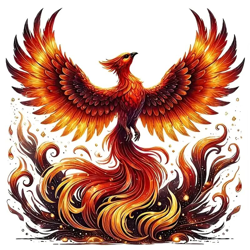 Burning Phoenix PCW winylowe naklejki samochodowe naklejki wodoodporne samoprzylepne naklejki na samochody, laptopy, ciężarówki, motocykle, ścianę, okno, bagaż, osłona na drzwi, naklejka dekoracyjna