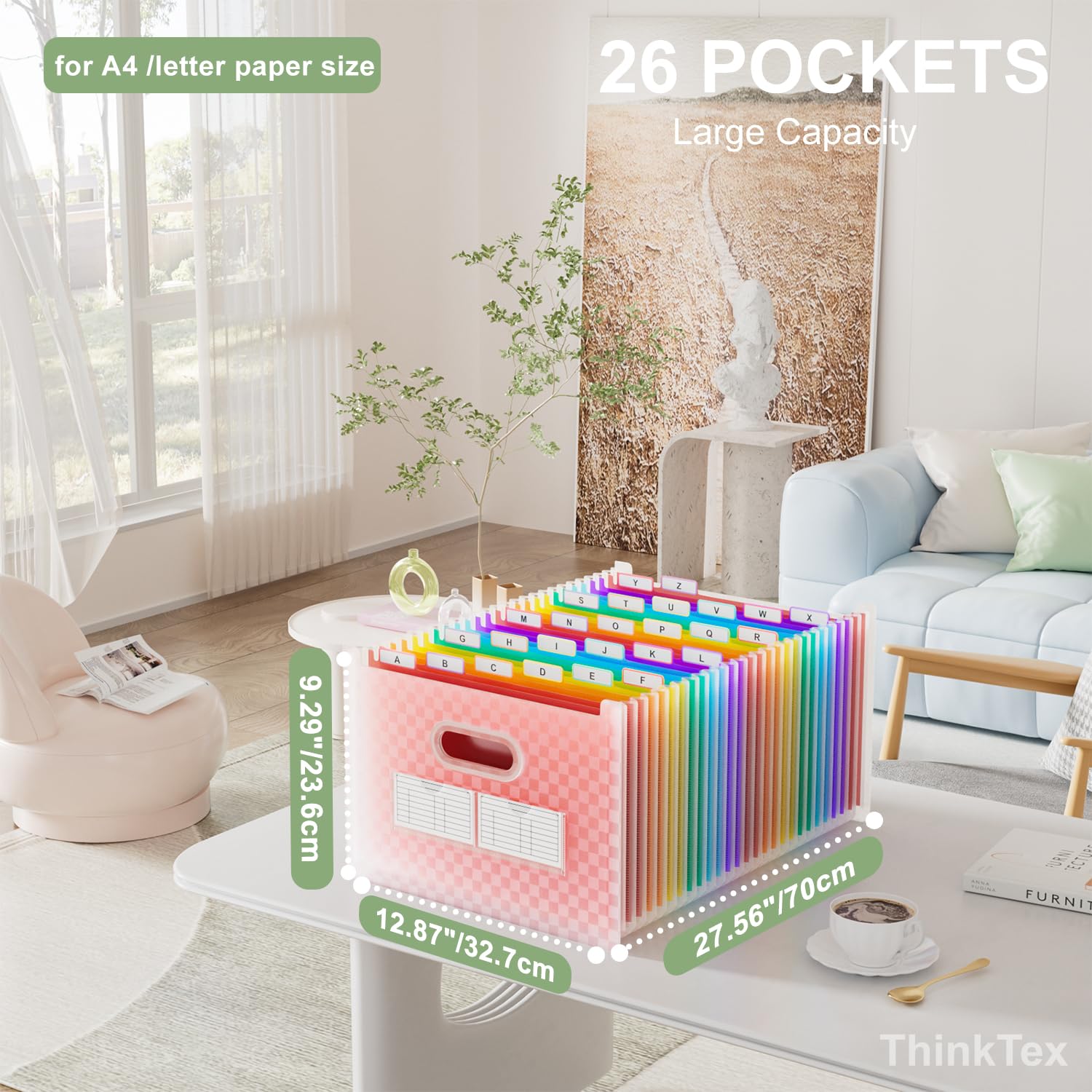 ✧1点物✧VintagePink✧WhiteCat✧accordion file Amazon.com : ThinkTex 26 Pockets Expanding File Folder, Upright
