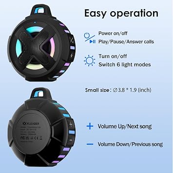 Upgraded, Pro Bike Speaker, with Pro Handlebar Mount, Bluetooth V5.4, IPX7 Waterproof, Silicone Case, Broadcast Navigation,10W Bassup, 15-24H Playtime, Hook, Bicycle, Motorcycle, Bike Accessories