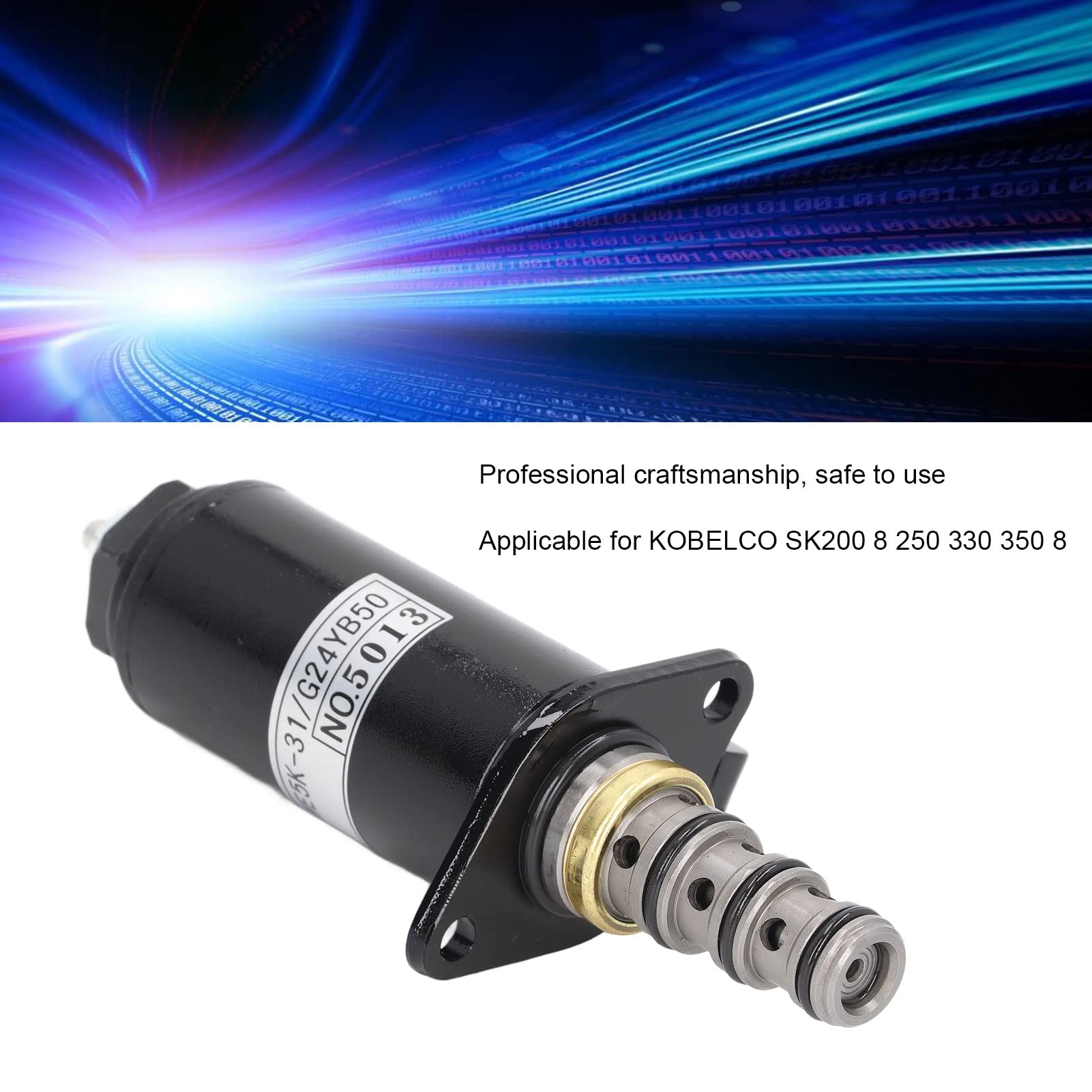 Stal stopowa obrotowa elektromagnetyczna Zawór elektromagnetyczny Wymiana koparki dla SK200 8 250 330 350 8