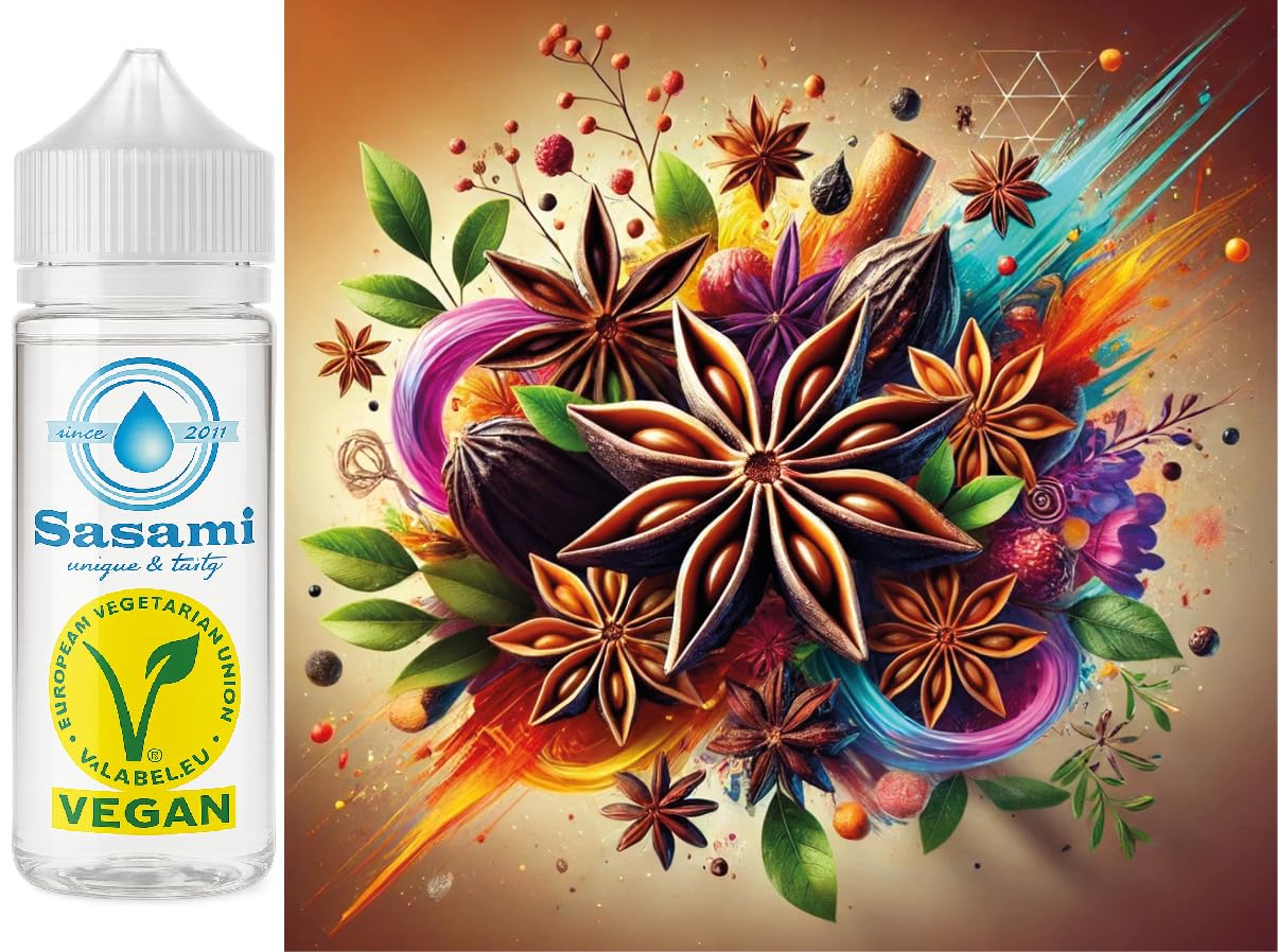 Anis étoilé arôme concentré Sasami 100 ml formule vegan pour préparations - 8
