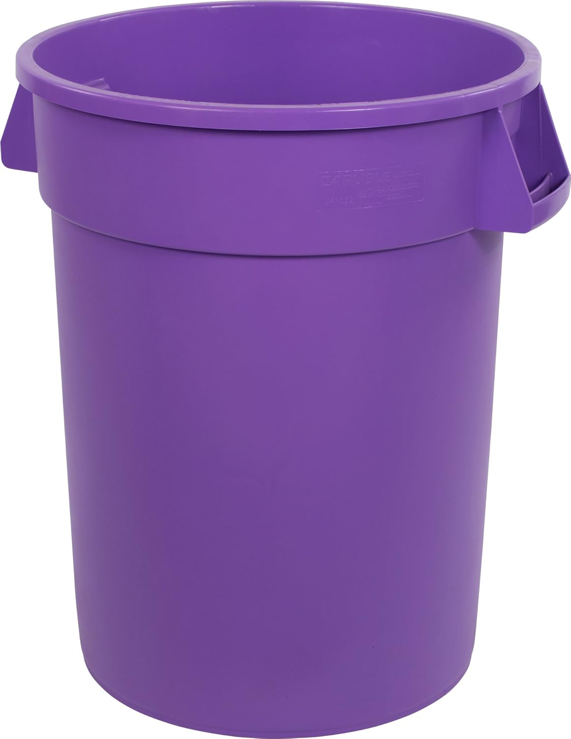 Carlisle FoodService Products CFS 34103289 Bronco Round Waste Container, 32 gal, 27.75 Height, 25.5 Width, 25.5 Length, Polyethylene (LLDPE), Purple (Pack of 4)