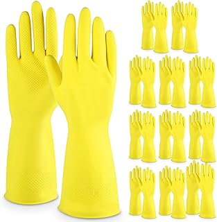 SOL 12pk (3x4pk) Household Rubber Gloves Larg...,