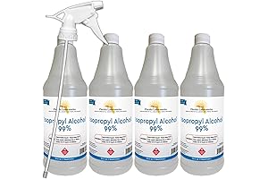 Isopropyl Alcohol 99% Anhydrous 1 Gallon for Cleaning, Disinfection, and Household Use