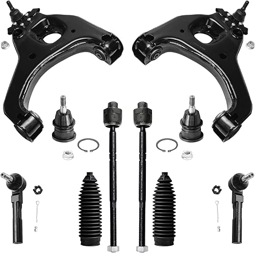 Miniatura 426 de Detroit Axle - Kit de suspensión frontal de 10 piezas para Chevy Trailblazer EXT GMC Envoy XL XUV Buick Rainier Isuzu Ascender Olds Bravada, brazos