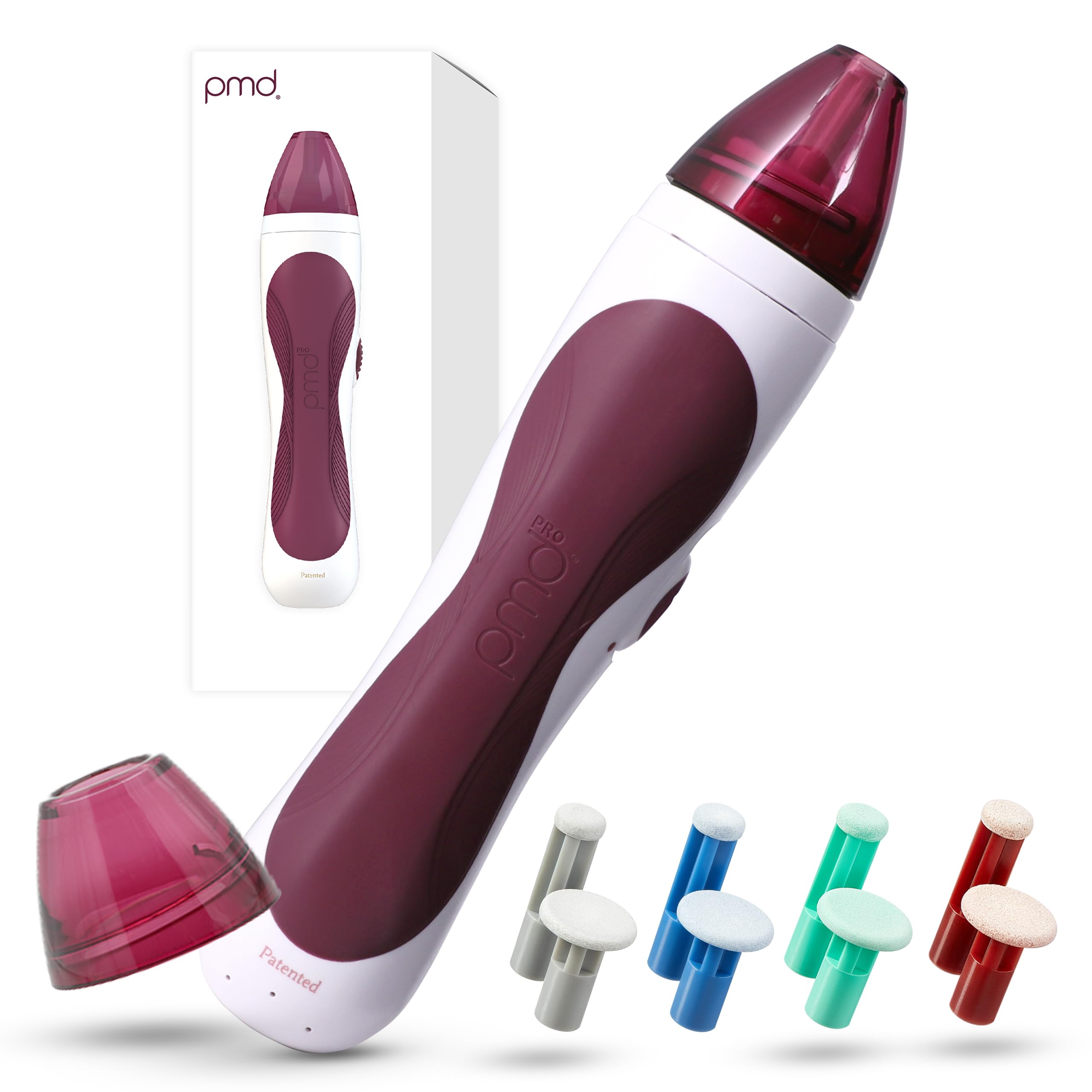 PMD Personal Microderm Pro - At-Home Microdermabrasion Machine with Kit for Face & Body - Exfoliating Crystals and Vacuum Suction for Fresh and Radiant Skin - High & Low Speed Options