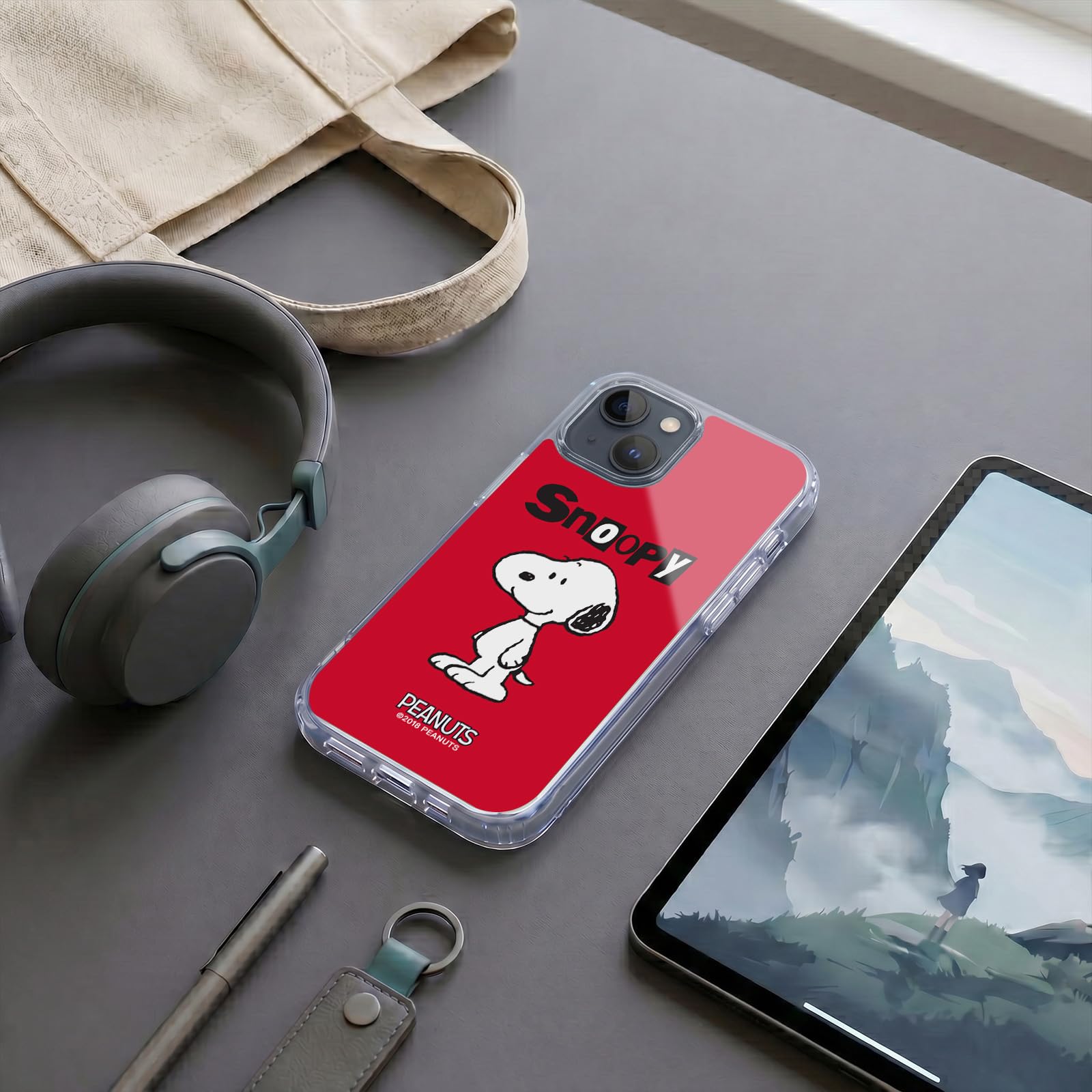 Head Case Designs Licenza Ufficiale Peanuts Snoopy Personaggi Custodia in Gel [Protezione di Grado Militare] Compatibile con Apple iPhone 15 E Compatibile con MagSafe