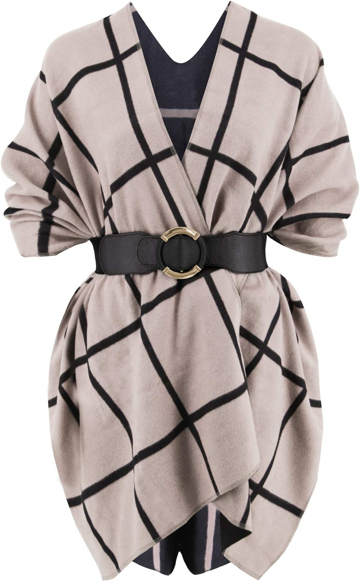 Women's Shawl Wrap Poncho Ruana Cape Open Front Cardigan Shawls for Spring Fall Winter