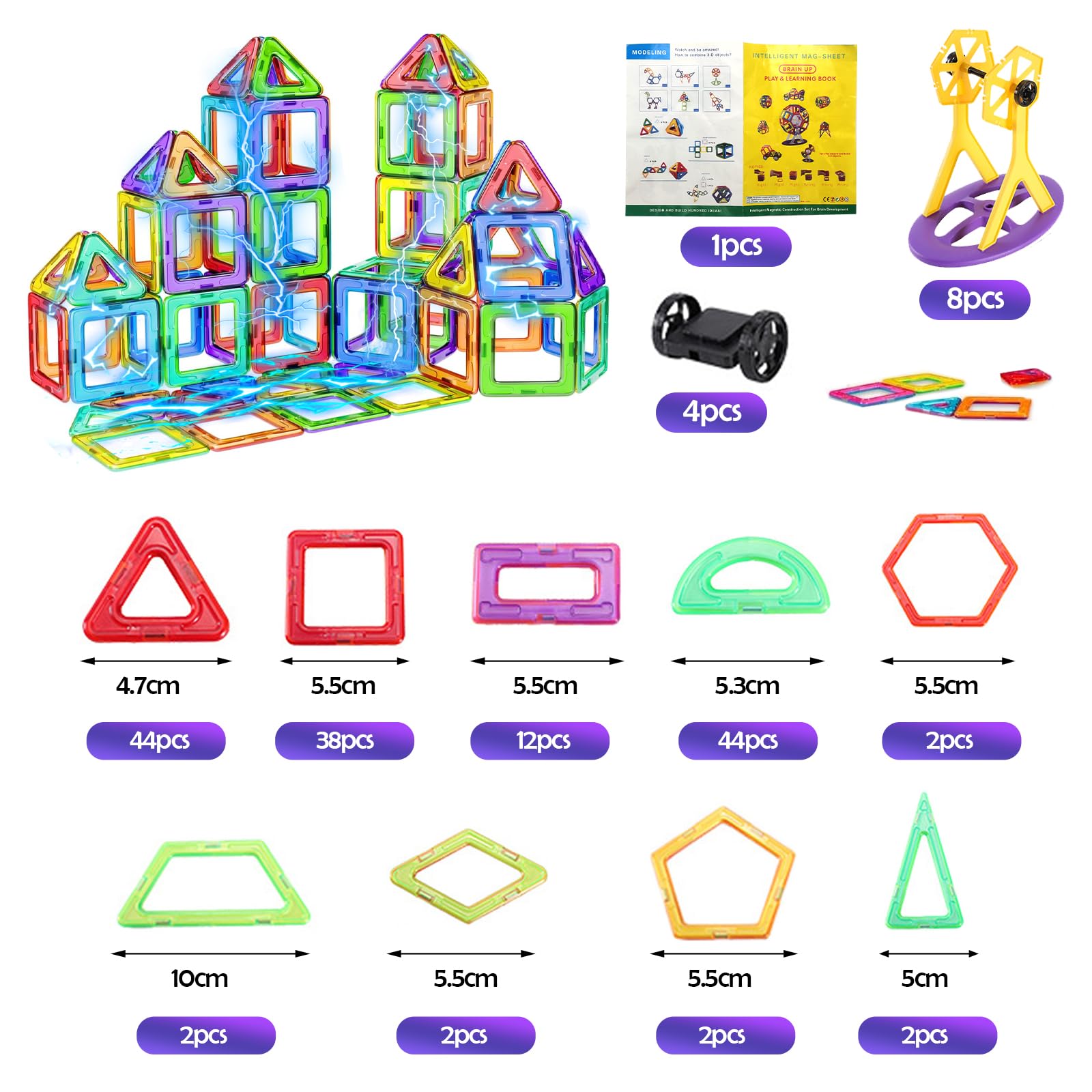 Magnetische Bouwstenen voor Kinderen – Leer Speelgoed met 118/148