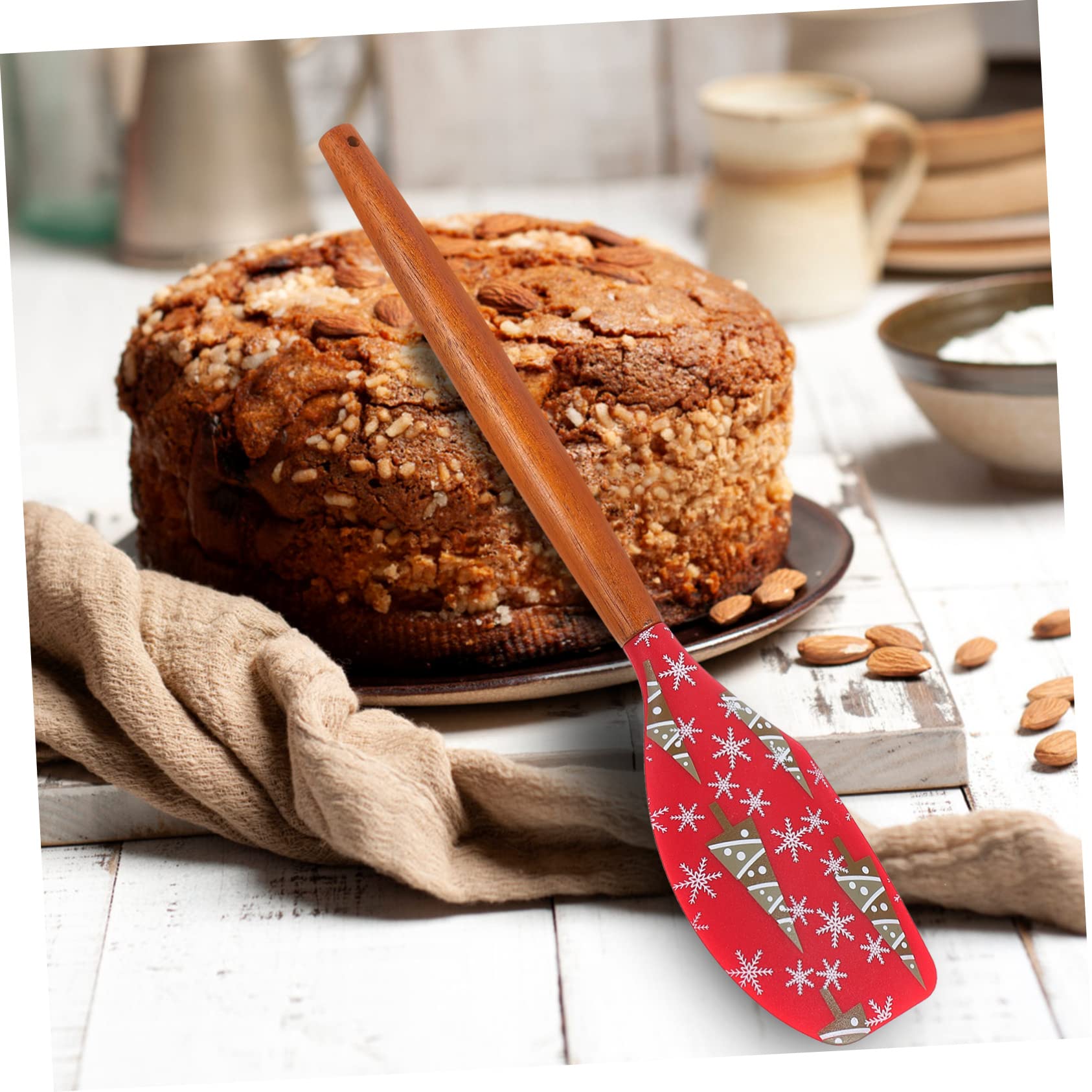 Cabilock 5 Ensembles Spatule En Silicone De Noël Frit Cuisson Ustensile De Cuisine Accessoire Cuisine Raclette Aide De Cuisine Spatule À Beurre Brosse À Pâtisserie Ergonomique 2 Pièces * 5