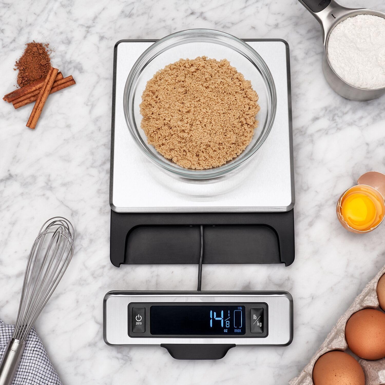 OXO Food Scale - Precise Measurements & Easy Use -2 OXO Food Scale - Precise Measurements & Easy Use -2