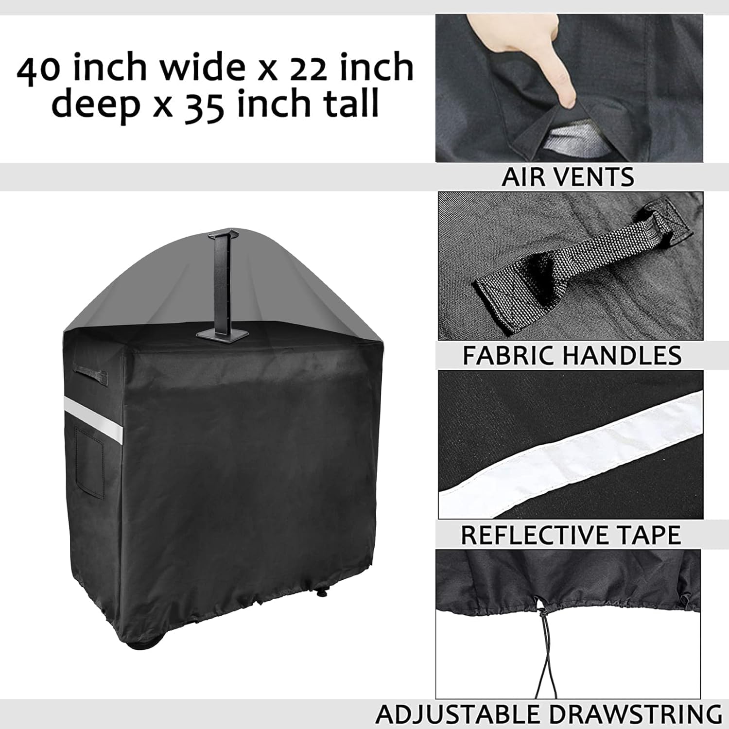 Utheer Grill Cover for Camp Chef FTG600 Flat Top Grill and Camp Chef 4-Burner Griddle BBQ Cover for Blackstone/Pitboss 22"Griddle for Royal Gourmet Cuisinart cart, Keter Patio Cooler and Beverage Cart
