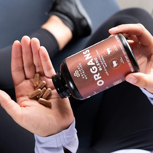 Miniatura 6 de Ancient Nutrition Suplementos de órganos, cápsulas de complejo de órganos alimentados con pasto y salvajes, hígado, corazón, riñón apoya la salud de