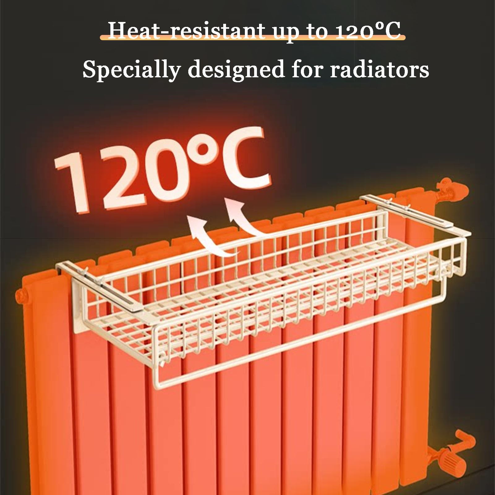 Wäscheständer für Den Balkon Wäschetrockner für Das Badezimmer Halterungen für Heizkörperregale Abnehmbar für Den Flur Zur Aufbewahrung Von Kleidung (19.6in/50cm)