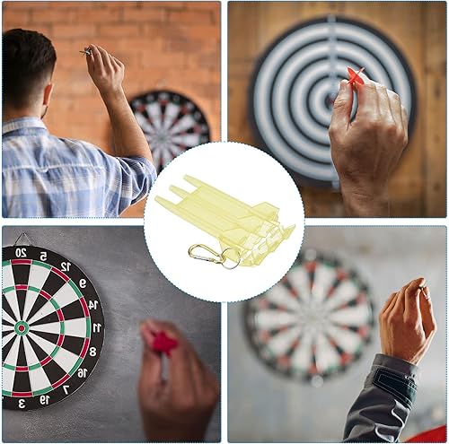 Miniatura 10 de PATIKIL Caja de almacenamiento de dardos de nylon portátil, caja de dardos duradera para mantener sus dardos seguros, verde