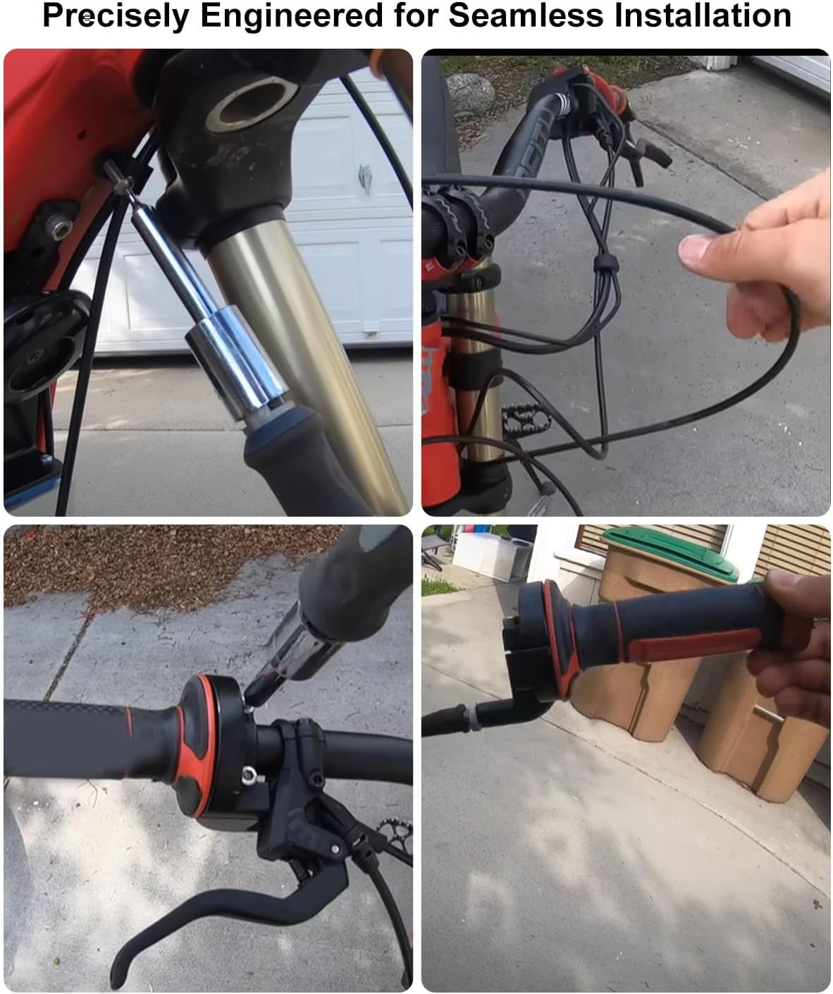 ULZOZN Throttle Handle Fit for Sur-Ron Surron Light Bee S X X160 X260 Electric Bike, Throttle Grips Quick Twister