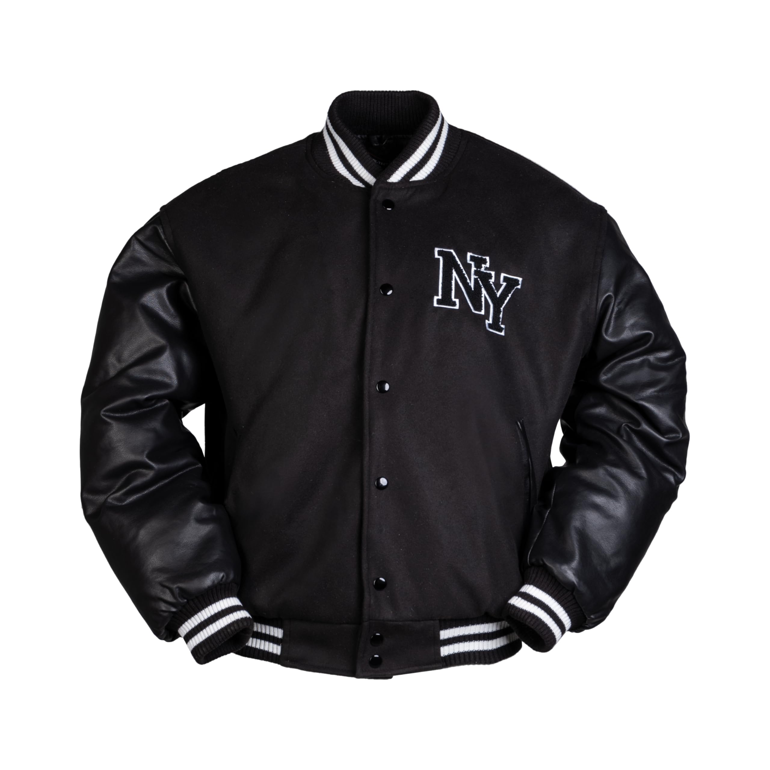 Mil-Tec NY Baseball Jacket with Patch Black