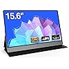 KOORUI 15.6 Inch 1080P FHD Portable Monitor IPS 99% SRGB with Two Speakers, Mini HDMI, Type-Cx2 Portable Screen Game Eye Care, for Laptop/PC/Mac/Phone