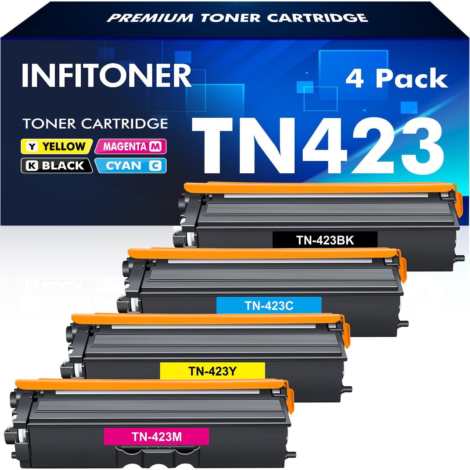 TN423 Compatible pour Brother MFC-L8690CDW TN-423 TN 423 Cartouche de Toner