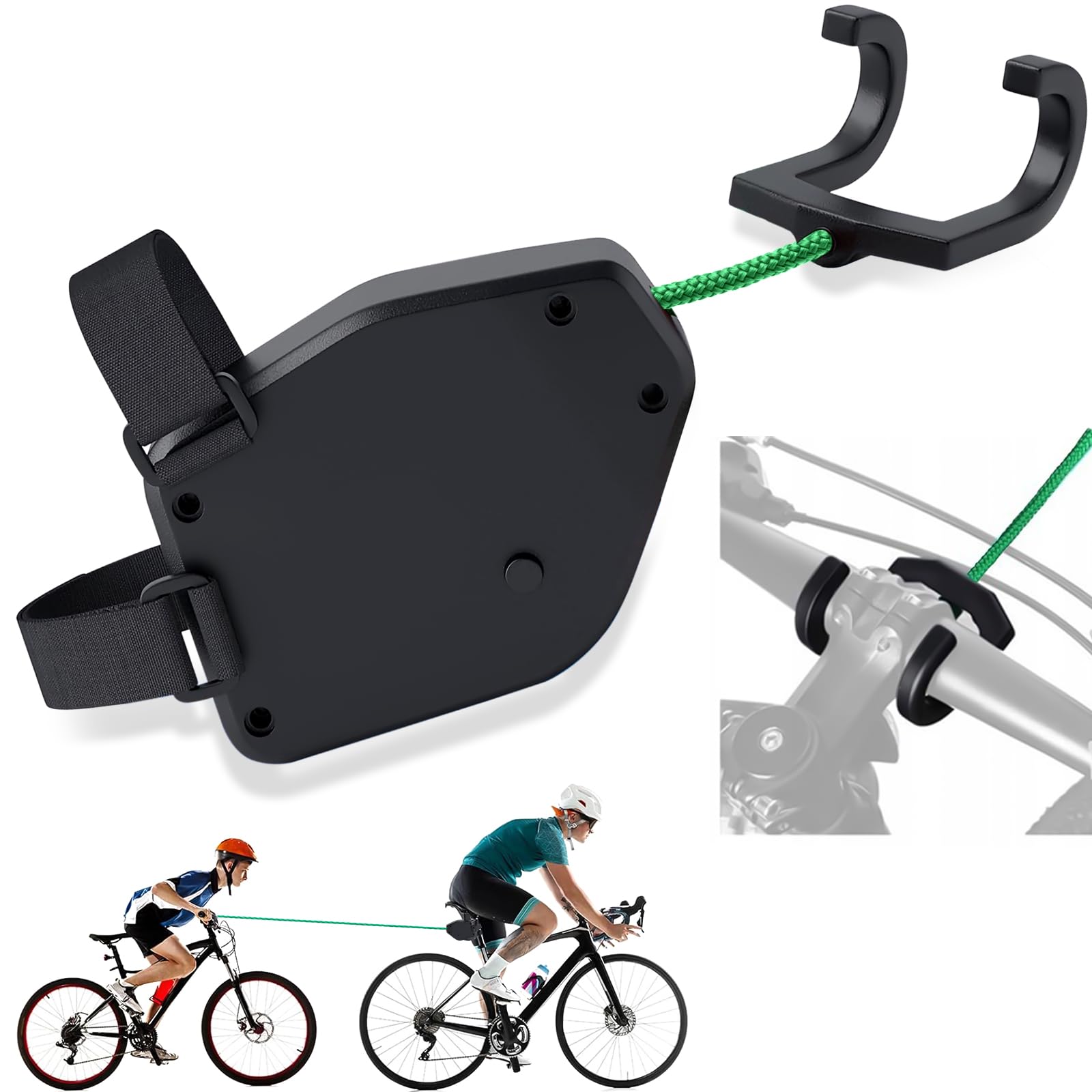 Corda di Traino per Biciclette per Bambini 2.5M Fune Traino Bici Bambino Extra Robusta Leggera Bar Trazione Velo Bambino MTB E-Bike