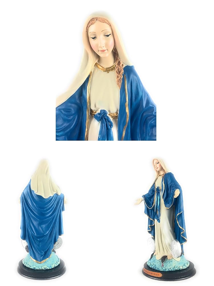 聖母マリア(購入者特典有り) Amazon.co.jp: 聖母マリア、神の母 20.3 cm 卓上樹脂像赤ちゃん