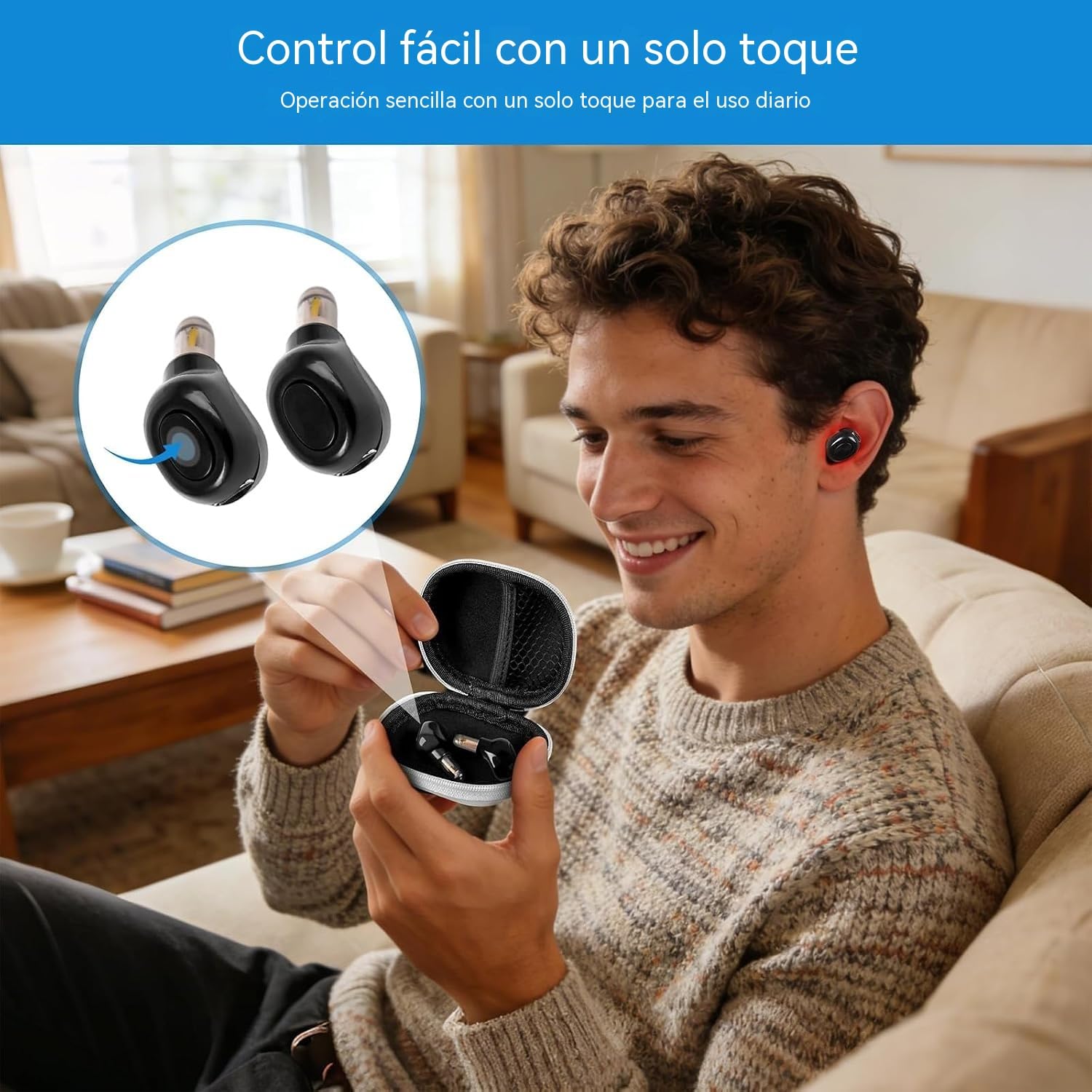 Tapones para los oídos con láser de 650 nm Dispositivo de ayuda para el tinnitus