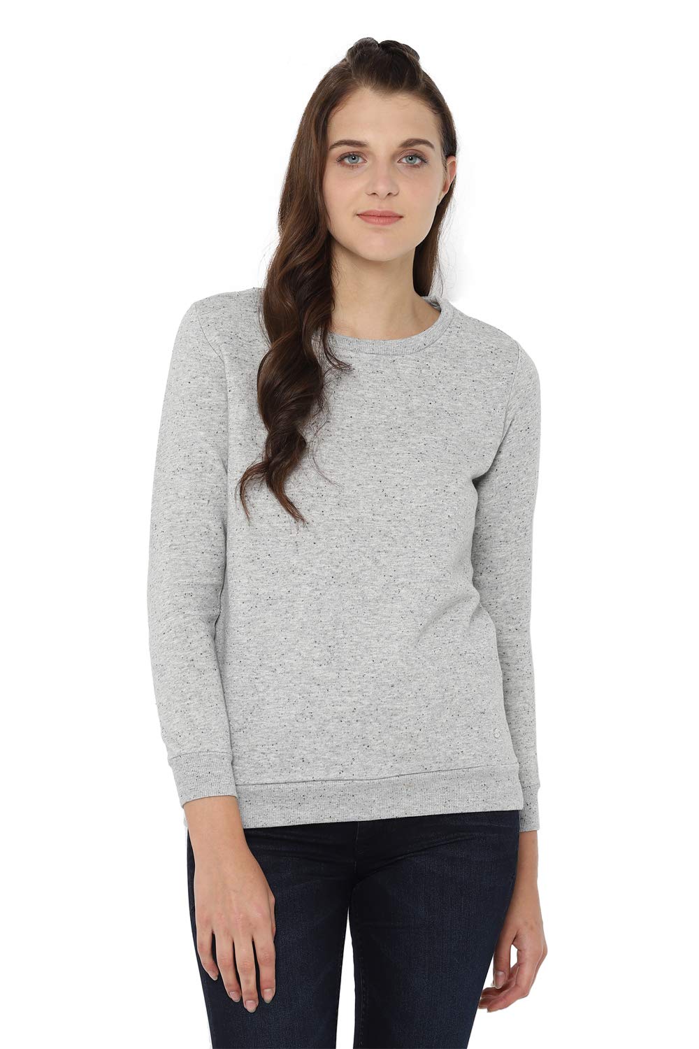 Allen Solly Women's Synthetic Round Neck Sweatshirt | Long Seelves | Regular Fit Sweatshirt-picture-16