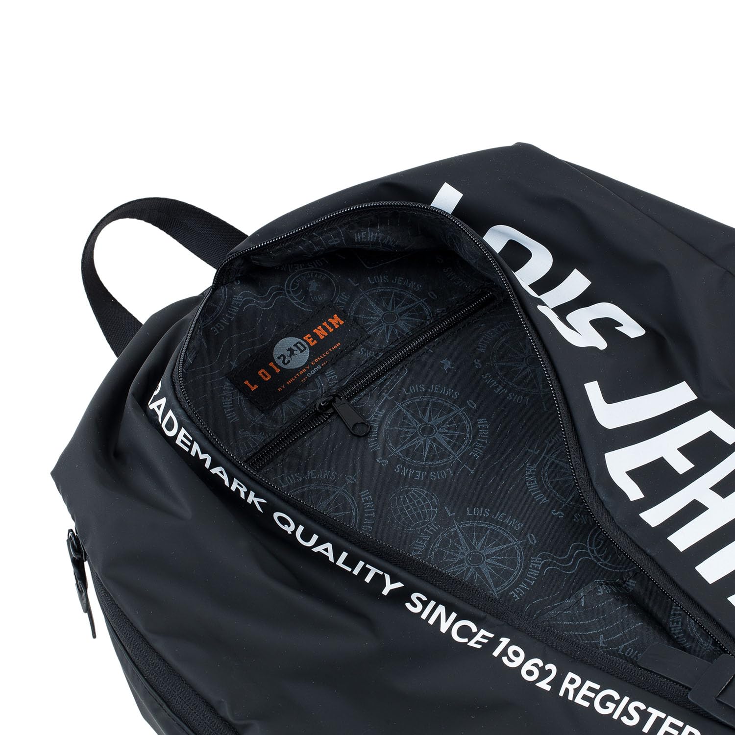 Lois - Mochila Unisex Grande para Escuela, Instituto y Universidad - Ligera, Resistente, Multiusos, Ideal para Chicos y Chicas, Viaje y Deporte, Negro