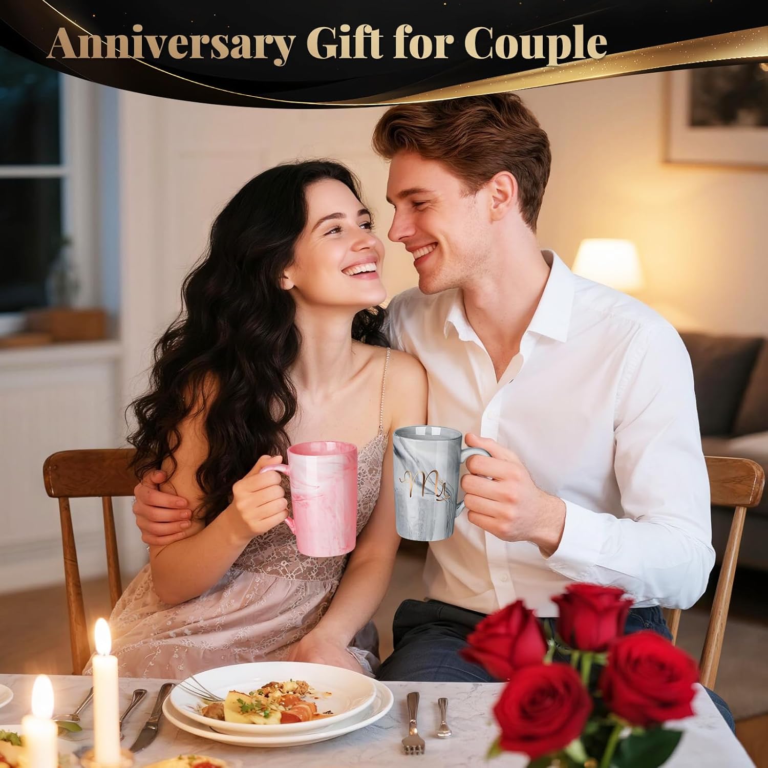 Linkax Mr and Mrs Coffee Mug Couple Gifts, Valentines Day Gifts for Him Her Women, Wedding Gifts for Couples 2026, Useful Anniversary Engagement Present for Couple Newlyweds Husband Wife Bridal - Image 5