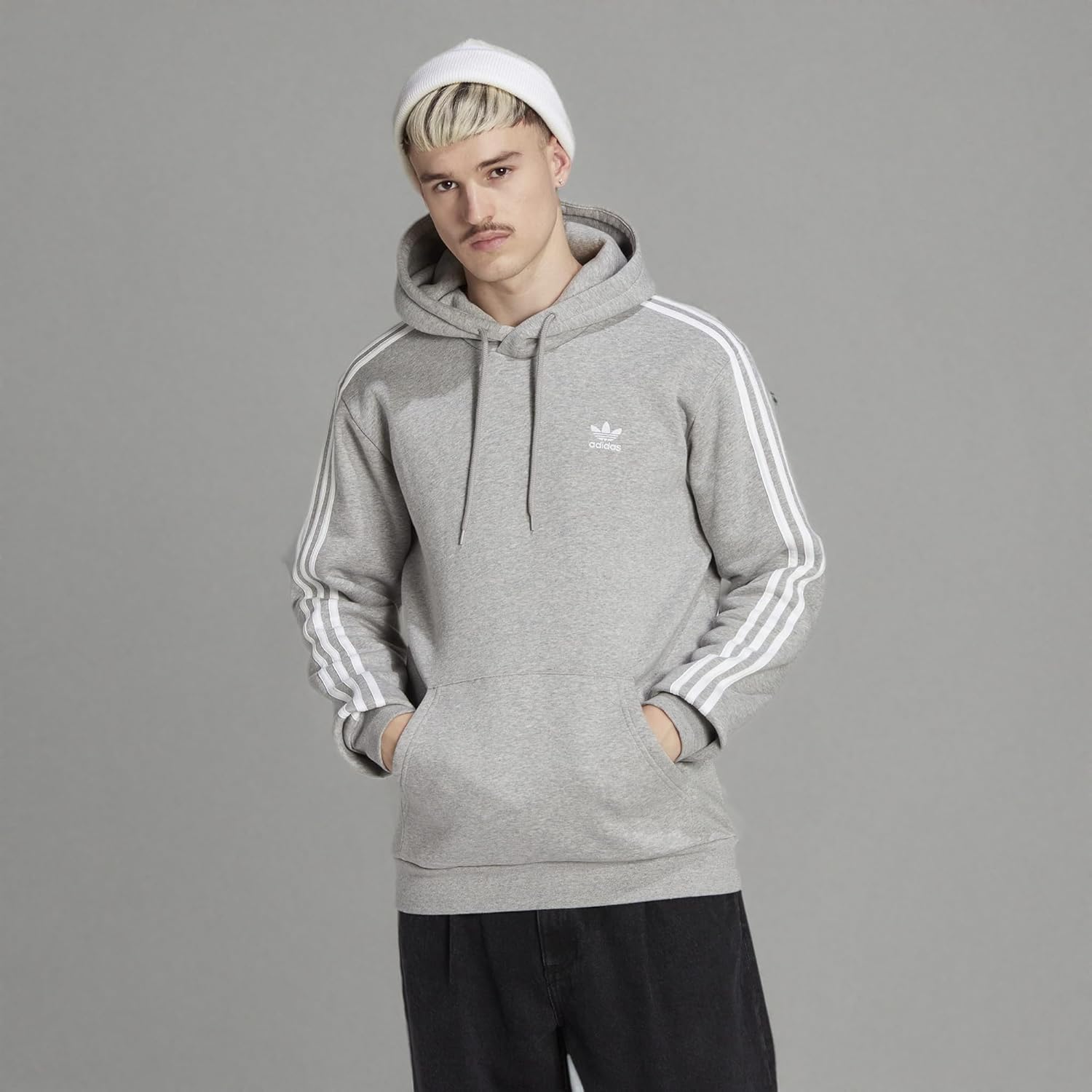 Gorro Sudadera Adidas Originals Hombre Gris Sudaderas Adidas