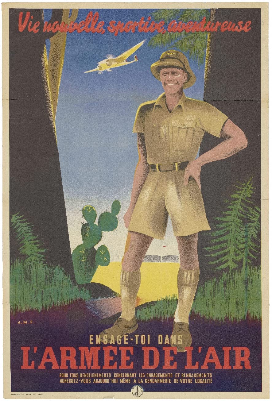 ARMéE Engage-TOI ARMéE de L'AIR Rvam-Poster/Reproduction HQ 50x75cm d'une Affiche Vintage