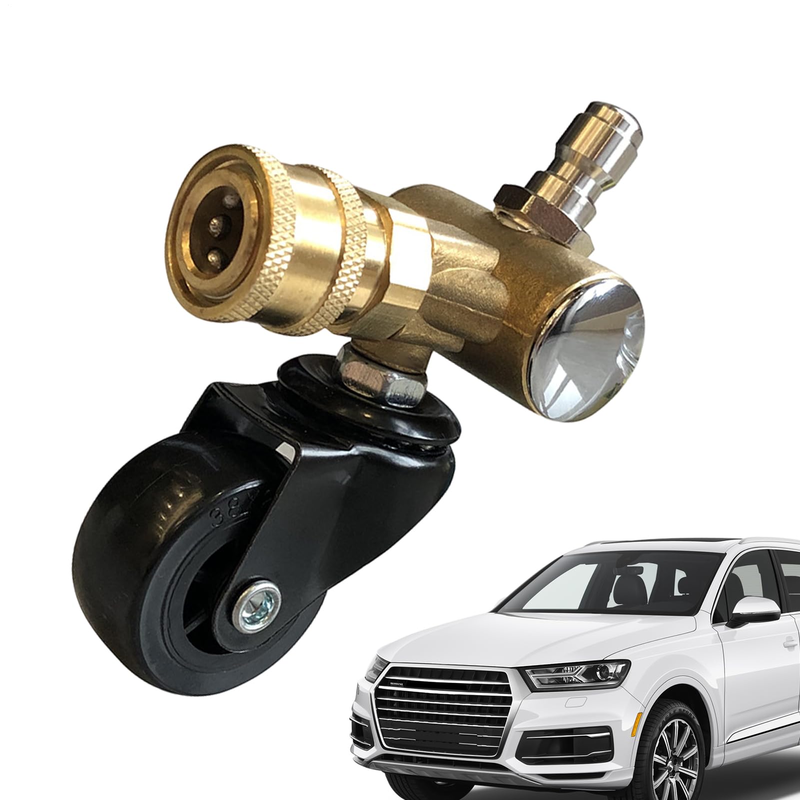 Adaptateur pour roue pivotante de nettoyeur haute pression Autoad pour entretien châssis voiture