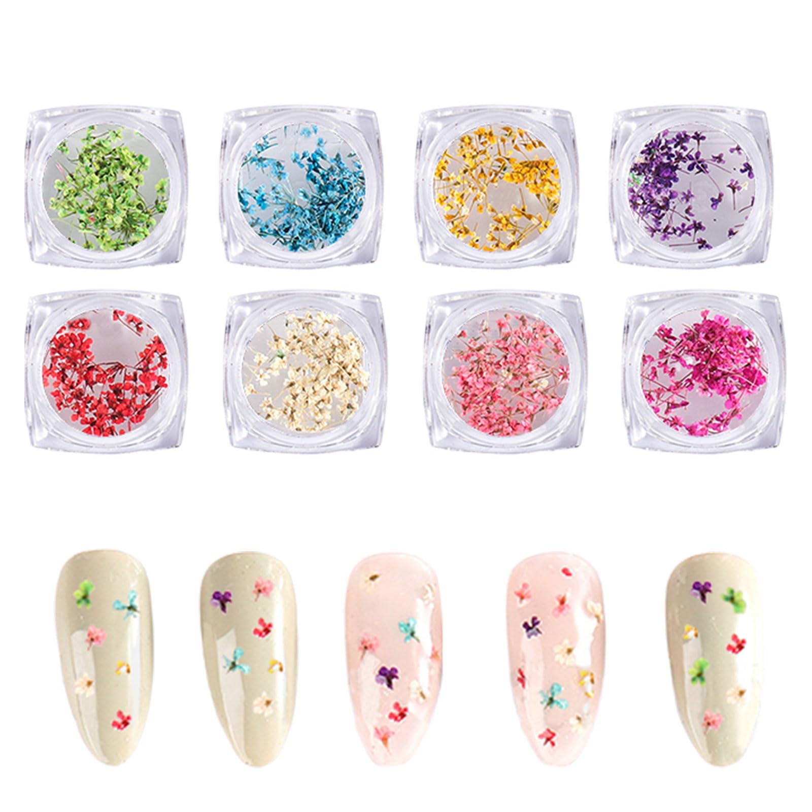 ドライフラワーネイルアートシリーズ2-新作油絵-04（シングルボックス） Amazon.co.jp: ネイルアート ステッカー 春 蝶 花 ネイル