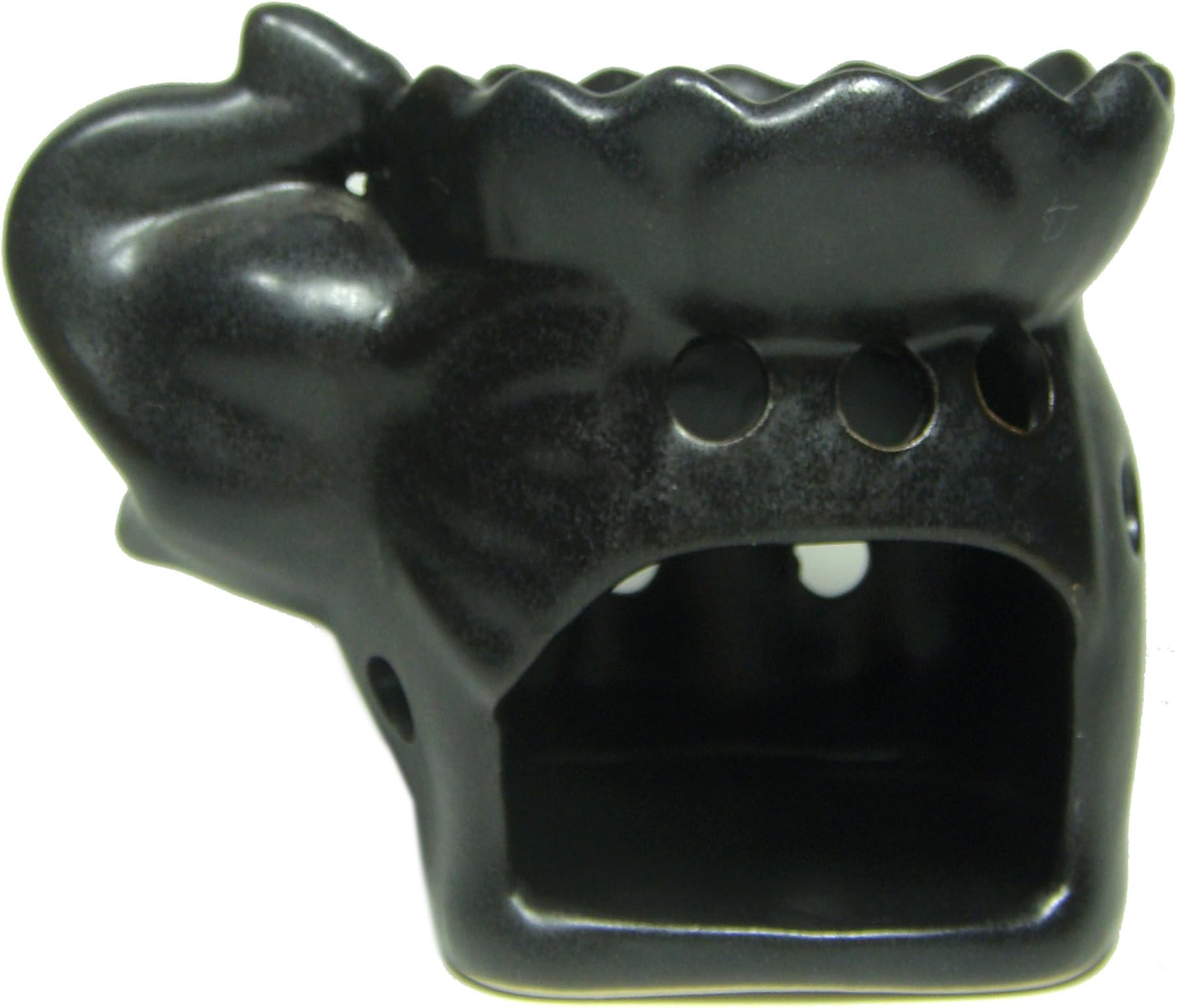SPA Aromatherapy Essential Oil Burner, Elephant Fingering, Great Decoration (Black)