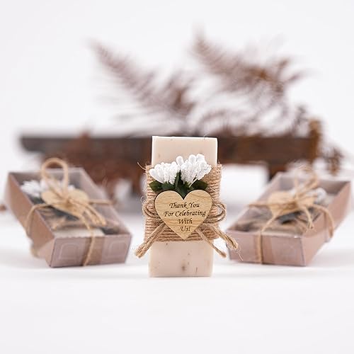 Miniatura 9 de HTF Pack of 5 Wedding Gifts Handmade Lavender Scented Mini Soap, Wedding Favors, Bridesmaid Gifts, Bridal Shower Gifts, Engagement Gifts, Wedding