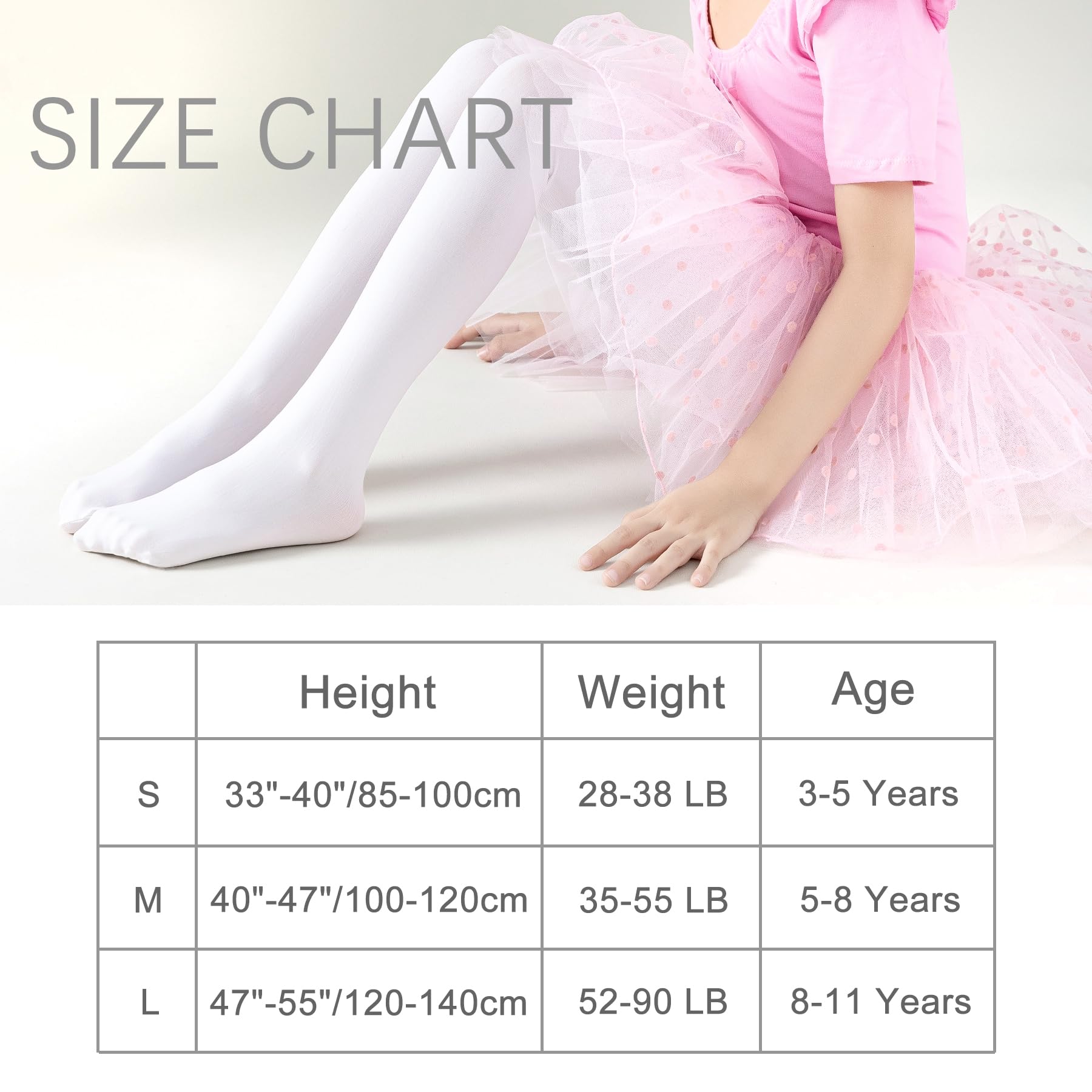 Collant da danza per ragazze collant da ballo per ragazze leggings con piedi per bambini collant ultra morbidi calze bambino