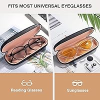 Vista 4 de Marvolia Estuche rígido para gafas de sol, funda de piel sintética para gafas de sol