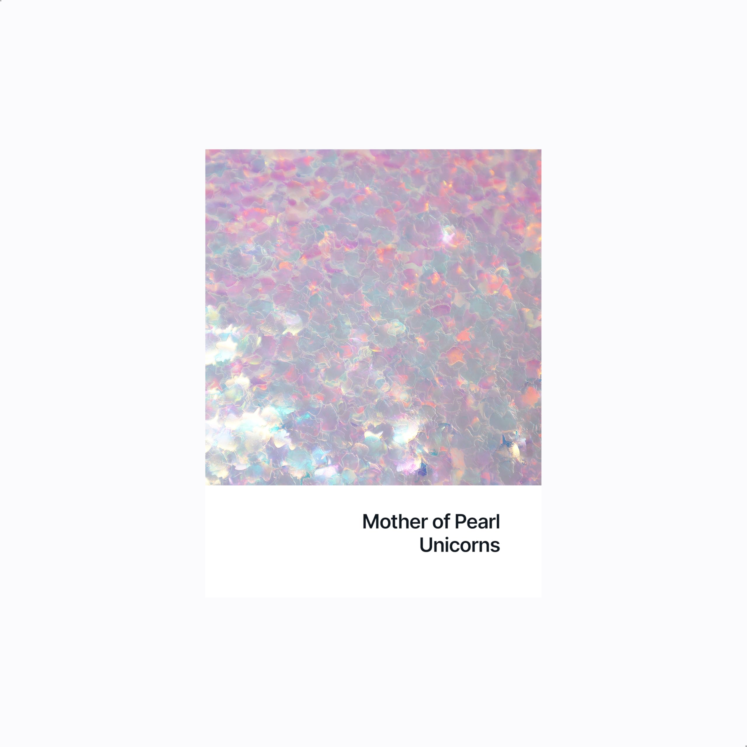 Hemway Craft Glitter Unicorn Shape, 50g, Mother of Pearl, Unicorn - Mother Of Pearl Iridescent, 50g / 1.8oz - Image 2