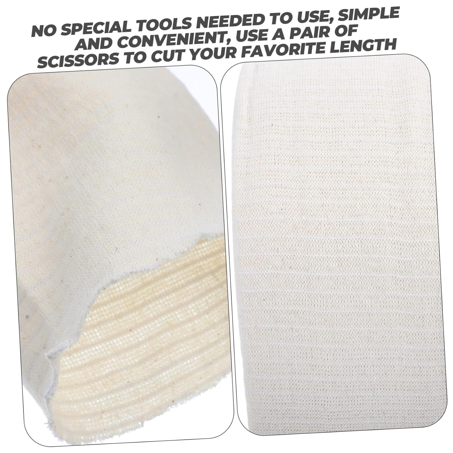 SAFIGLE Elastic Cotton Stockinette Tubular Bandage 1 Roll of High Elasticity Cotton Wrap for Knee Support Machine Washable Suitable for Disabled and Sensitive Skin
