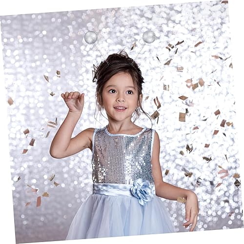 Miniatura 4 de PRETYZOOM 2 diademas creativas de alienígenas con bolas brillantes, versátiles tocados de fiesta para niños, niñas y adultos