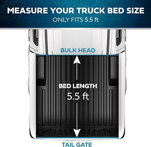 Miniatura 6 de Cubierta suave enrollable para camioneta Ford F-150 2015-2023 de 5.5 pies, cubierta retráctil para caja de camión para todo tipo de clima con