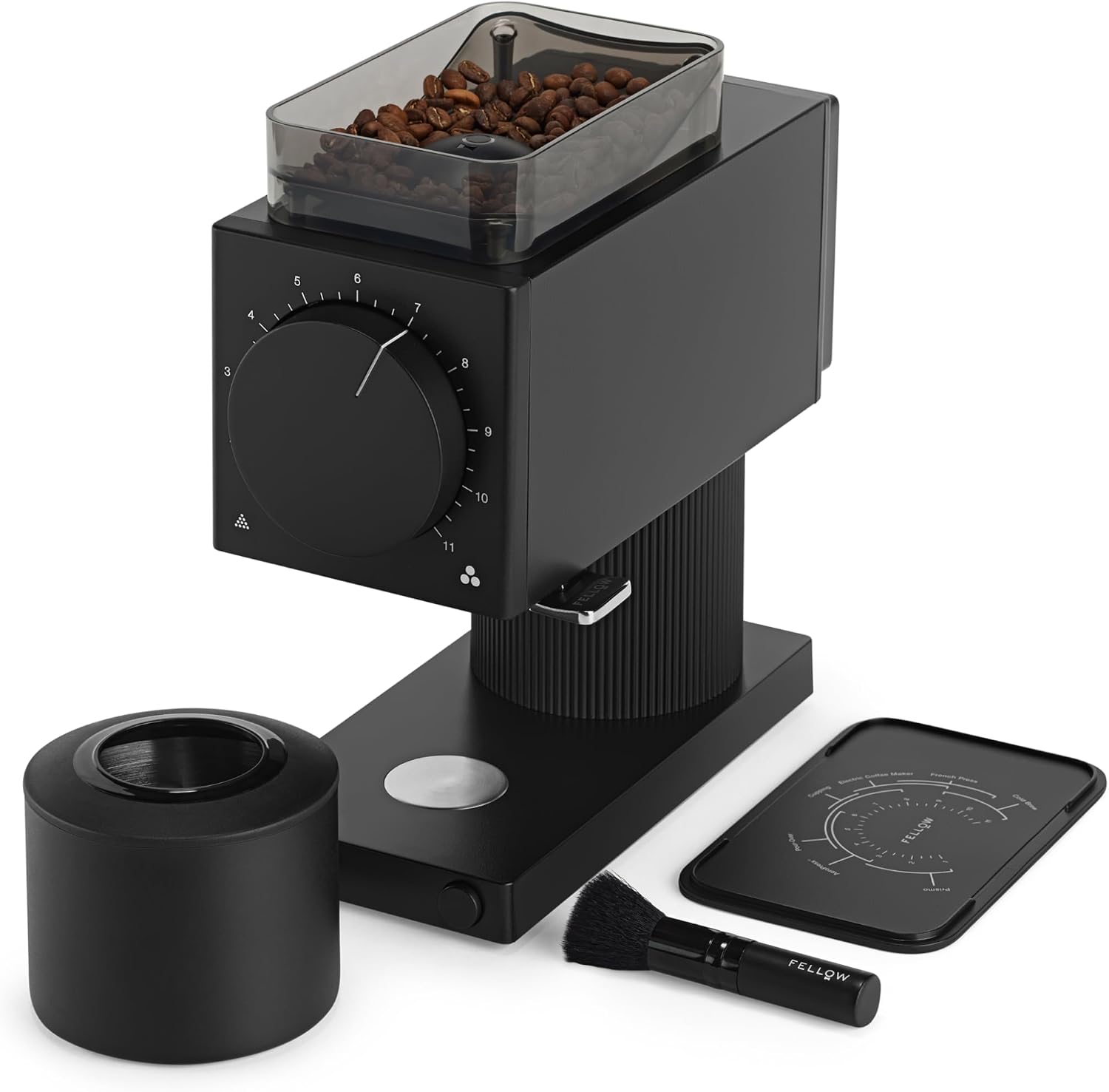 Fellow Gen 2 Ode Brew Grinder - Burr, Electric Coffee Bean Grinder with 31 Settings for Drip, French Press & Cold Brew - Small Footprint - Matte Black image 2