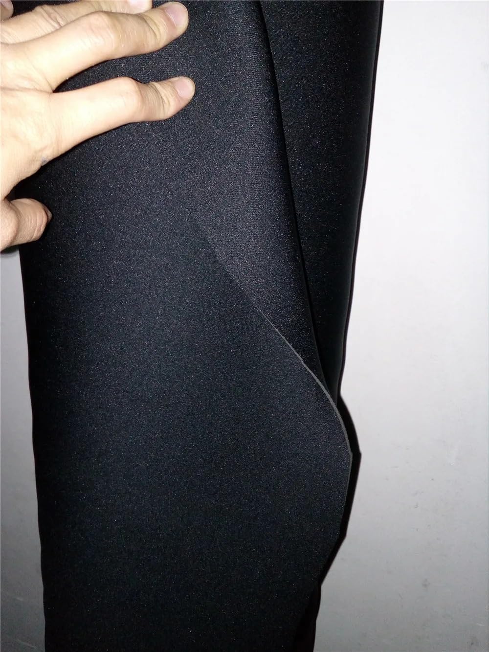 Material Del Traje De Baño Tejido De Goma Elástico De Neopreno Negro De 2,5 Mm De Espesor para Costura